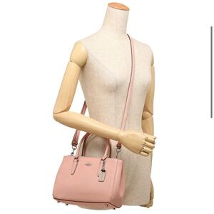 COACH MINI SURREY CARRYALL PETAL PINK